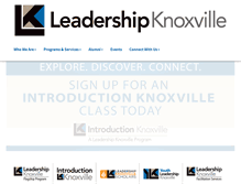 Tablet Screenshot of leadershipknoxville.com